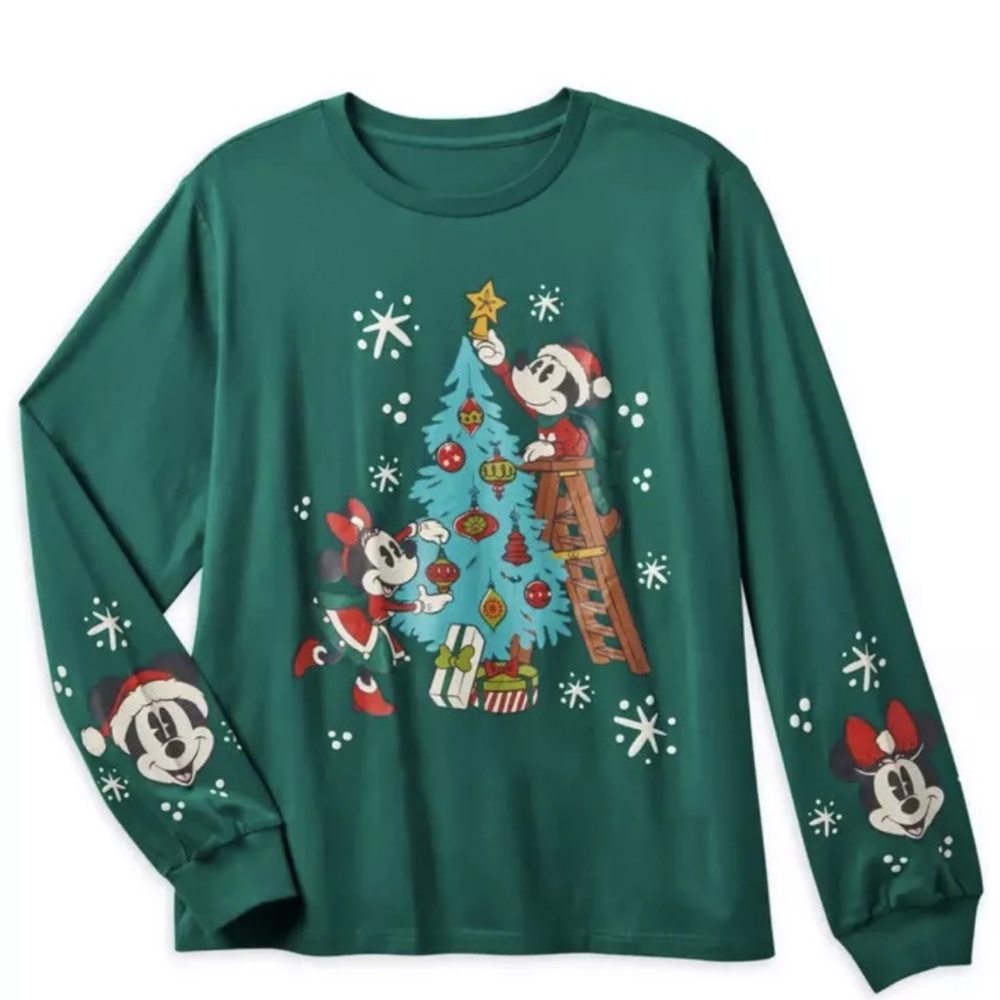 2022 WDW Holiday long sleeve Mickey and Minnie